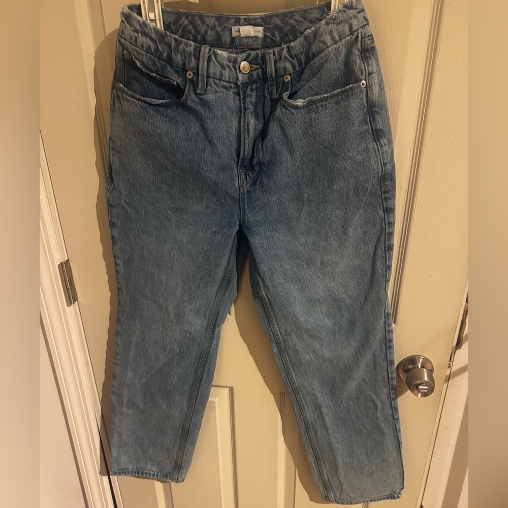 Good American Good '90s High Rise Straight Jeans Size 4 MSRP $179